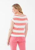 FDJ Short Sleeve Stripe Sweater