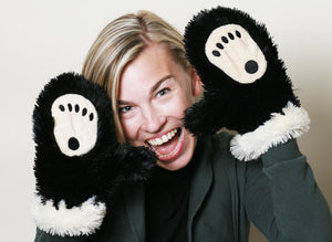 Warm Buddy Bear Paw Mitts - 2 sizes available