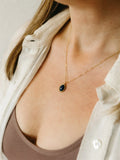 elizabeth.lyn Enid Necklace - Available in Lapis and Quartz