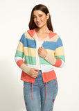 FDJ Pointelle Hooded Cardi