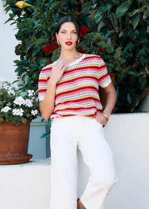 FDJ Crochet Knit Top
