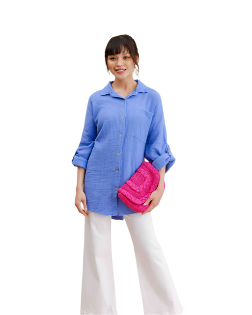Funsport Cotton Top in Powder Blue