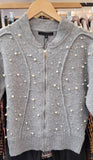 Funsport Zip Up Pearl Cardigan