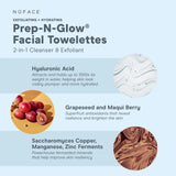 NuFace Prep & Glow Exfoliating & Hydrating Facial Wipes