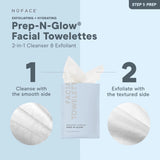 NuFace Prep & Glow Exfoliating & Hydrating Facial Wipes