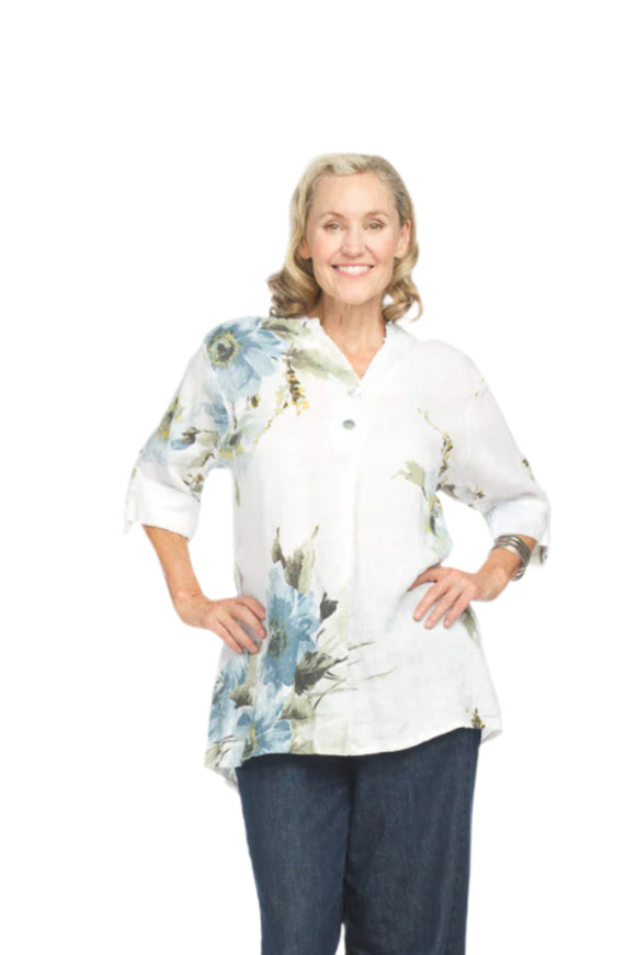Papillon Oversized Linen Top