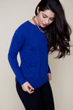 Renuar Knit Sweater in Lapis