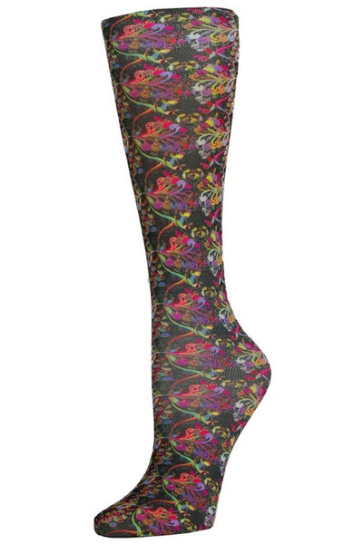 Celeste Stein® Women's Printed Closed Toe Mild Compression Knee High  Stockings